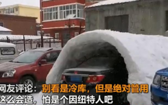 东北一男子连夜在雪地自建车库  两天不到结局令人捧腹大笑 