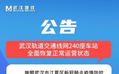 8月27日武汉江夏区疫情最新消息公布  今天，武汉地铁全线网恢复正常运营